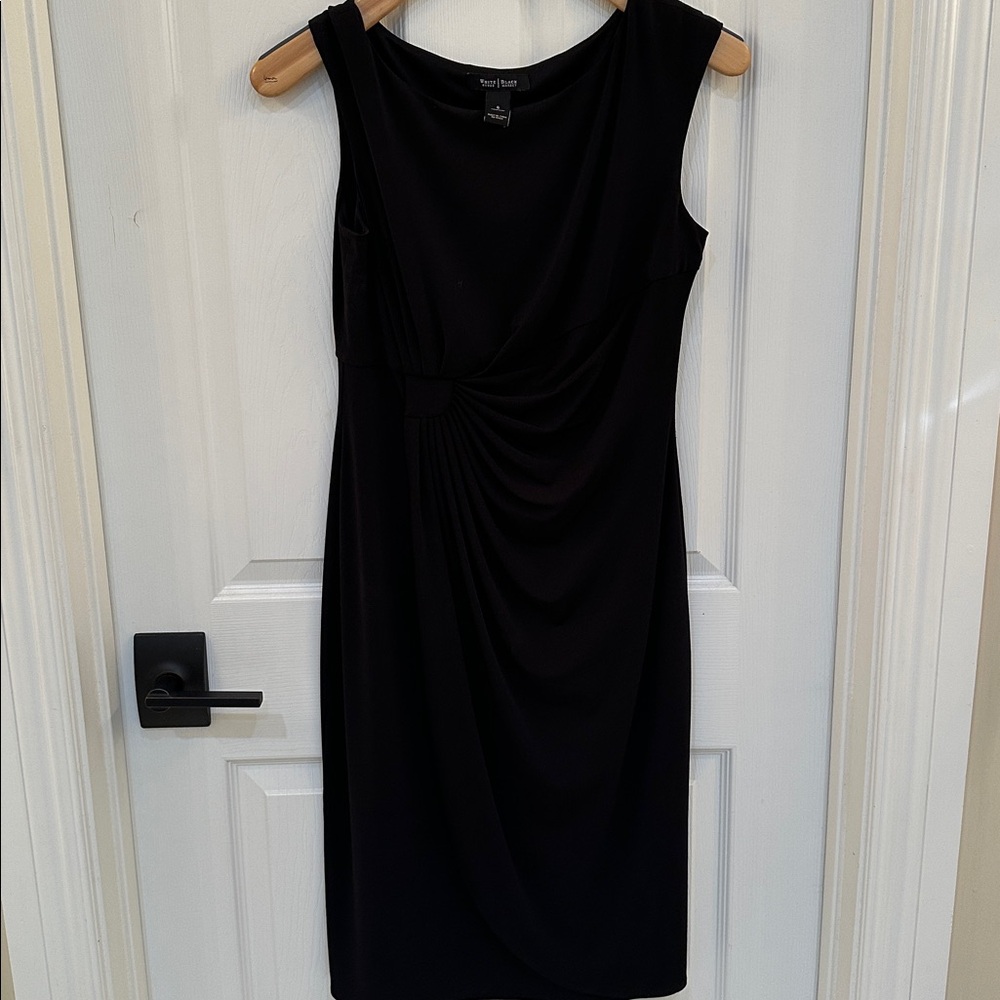 White House Black Market Elegant Little Black Sleeveless Dress